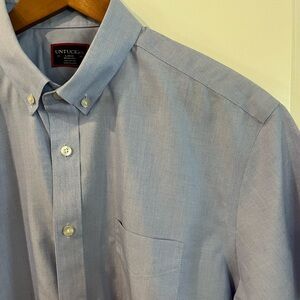 UNTUCKit Men's Blue Short Sleeve Button-down Shirt